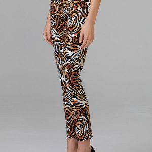 Joseph Ribkoff - Pantalon Imprimé Zèbre * Noir/Crème/Cognac - 201022