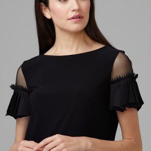 Joseph Ribkoff - Top couture resille * Noir et Blanc - 201174