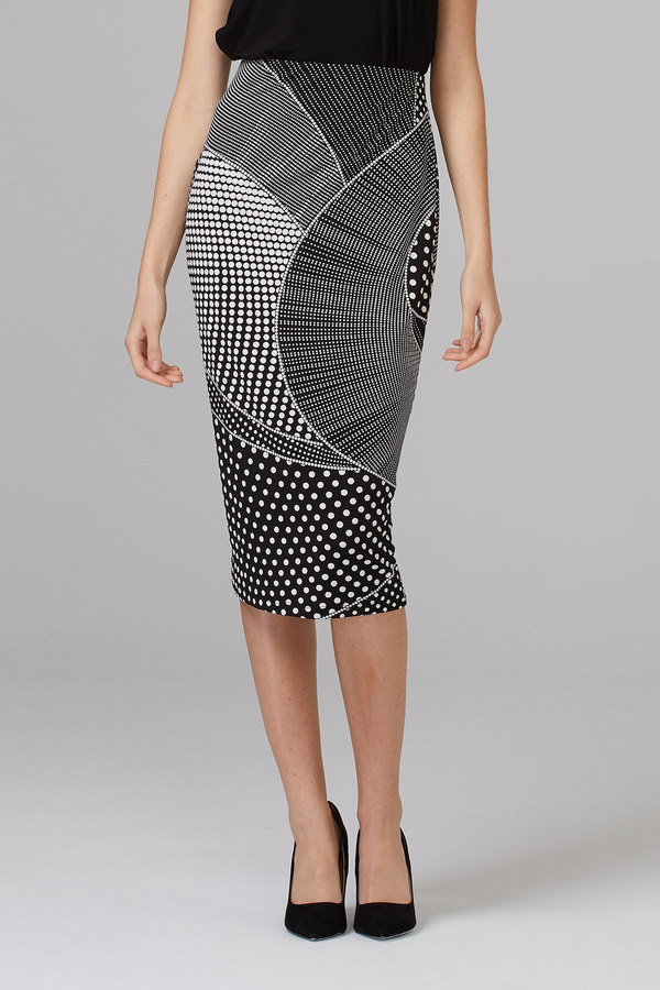 Jupe Crayon Droite TU Femme Noir Taille 10 - Polyester, Courte, Taille Régulière