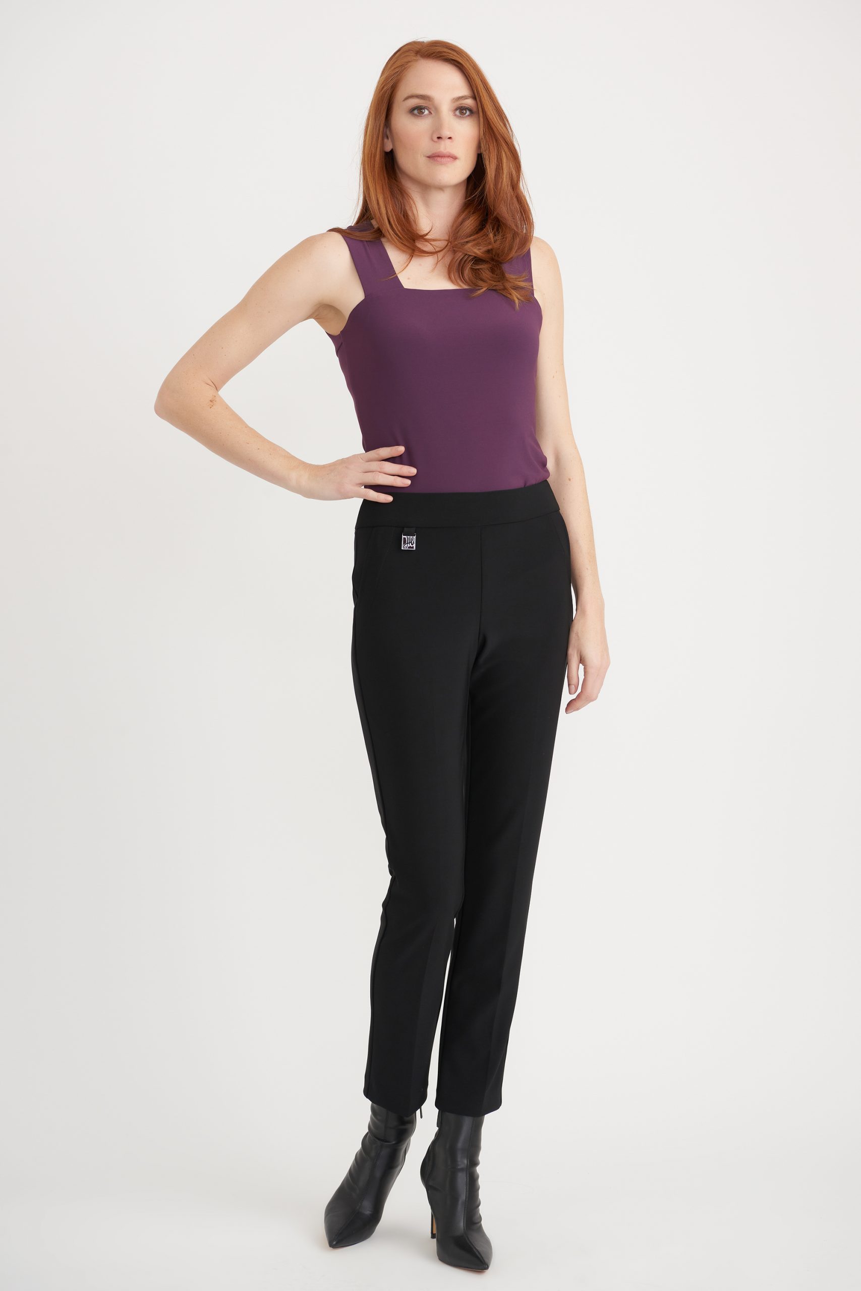 Joseph Ribkoff - Pantalons Confort Basiques * Noir, Cayenne et Bleu marine - 203704 – Image 4