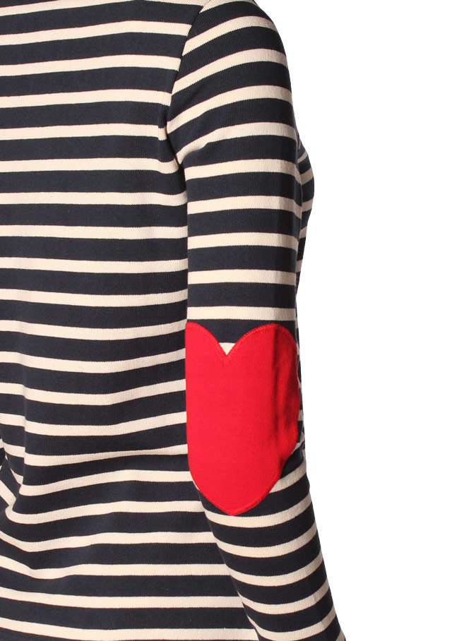 Saint James - Marinière "I Love Stripes" en jersey de coton lourd * Vaujany Ecru/Marine - Marine/Ecru - 8649 – Image 4