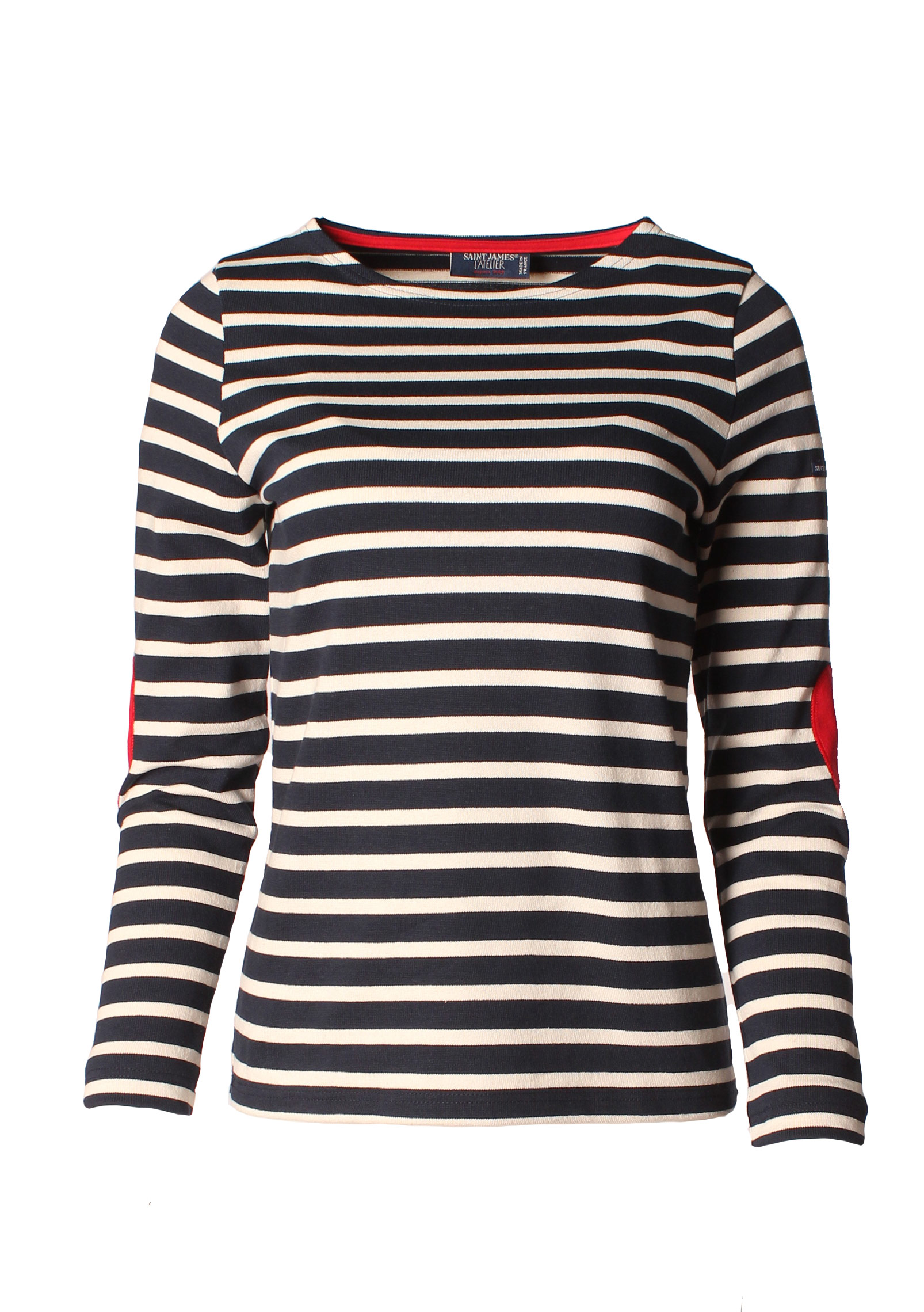 Saint James - Marinière "I Love Stripes" en jersey de coton lourd * Vaujany Ecru/Marine - Marine/Ecru - 8649 – Image 6