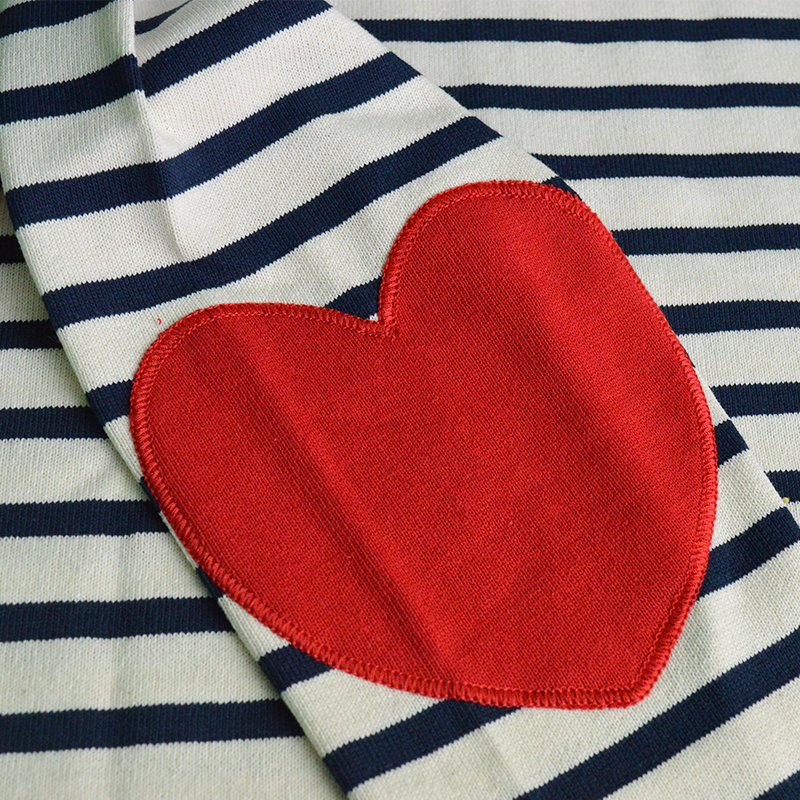 Saint James - Marinière "I Love Stripes" en jersey de coton lourd * Vaujany Ecru/Marine - Marine/Ecru - 8649 – Image 9
