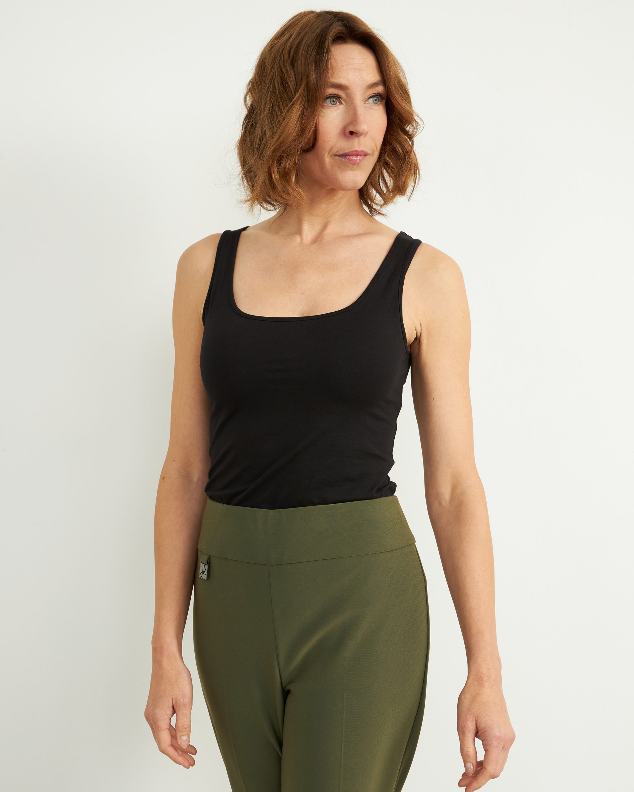 Joseph Ribkoff - Pantalons Confort Basiques * Beige Sable ou Gris smokey grey ou Kaki bonzai - 144092 – Image 6