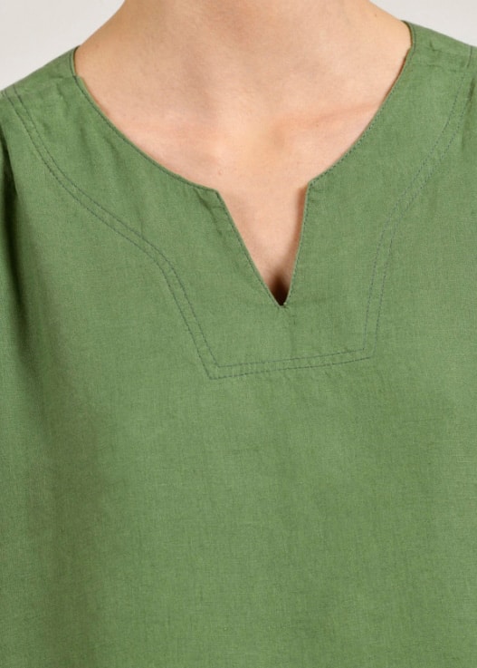Robe lin col tunisien (2)