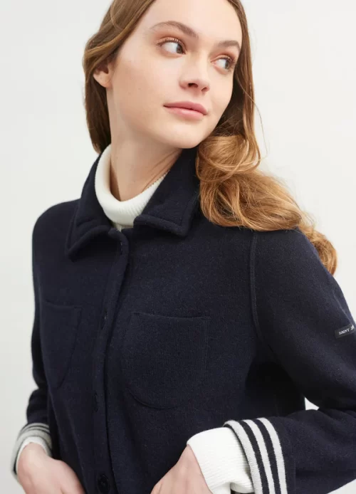 Veste Saint James En Laine - Taille XXL (44/46) - Rouge - Made In France - Occasion Très Bon État