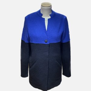 Veste Vassy SAINT JAMES - Laine bouillie  Marine / Bleu gitane